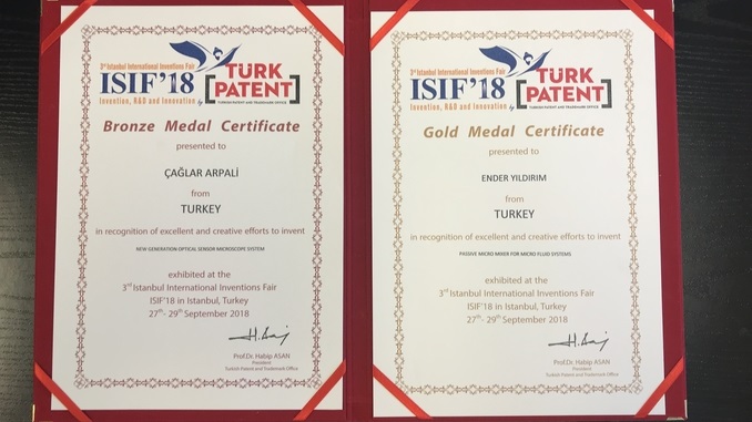 Çankaya Üniversitesi’nin İki Patenti 3. İstanbul Uluslararası Buluş Fuarında Altın ve Bronz Madalya Kazanmıştır!