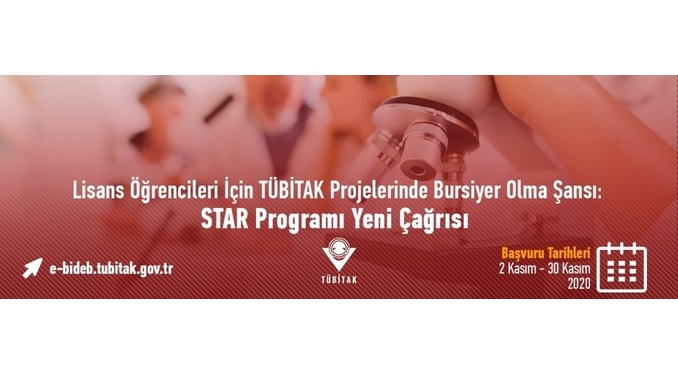 TÜBİTAK Projelerinde Çalışacak Lisans Öğrencileri STAR Bursiyeri Olabilecek