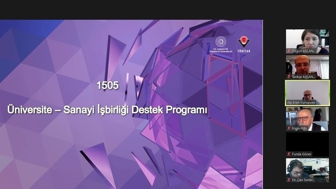 TÜBİTAK 1505 Üniversite-Sanayi İşbirliği Destek Programı Tanıtım Webinarı 28 Ocak 2021 Tarihinde Gerçekleşti