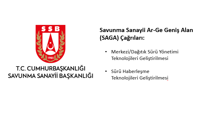 T.C. Cumhurbaşkanlığı Savunma Sanayi Başkanlığı Savunma Sanayii Ar-Ge Geniş Alan (SAGA) Çağrıları! Son Başvuru: 17 Mayıs 2021