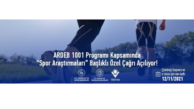 ARDEB 1001 Programı Kapsamında “Spor Araştırmaları” Başlıklı Özel Çağrı! Son Başvuru Tarihi: 12 Kasım 2021