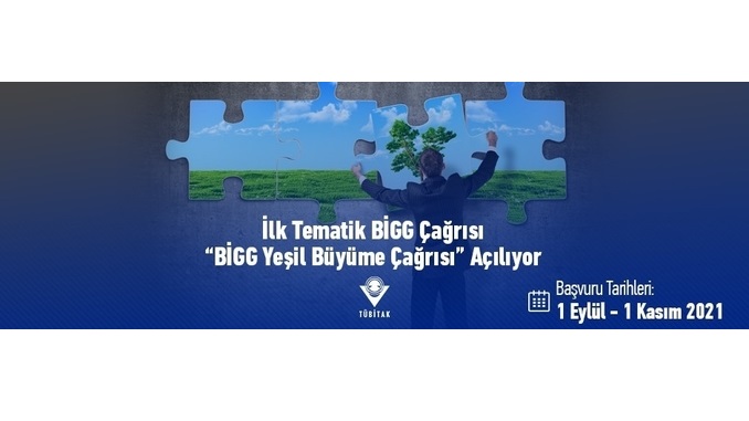 İlk Tematik BİGG Çağrısı “BİGG Yeşil Büyüme Çağrısı” Son Başvuru: 1 Kasım 2021