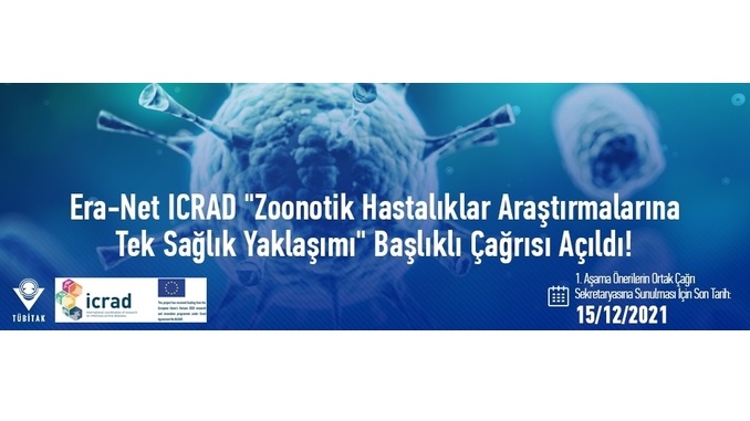 ICRAD “Zoonotik Hastalıklar Araştırmalarına Tek Sağlık Yaklaşımı” Çağrısı! 1. Aşama Önerilerin Ortak Çağrı Sekretaryasına Sunulması İçin Son Tarih: 15 Aralık 2021