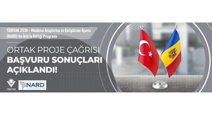 2530 – Moldova Araştırma ve Geliştirme Ajansı (NARD) ile İkili İşbirliği Programı 2021 Yılı Çağrısı Başvuru Sonuçları
