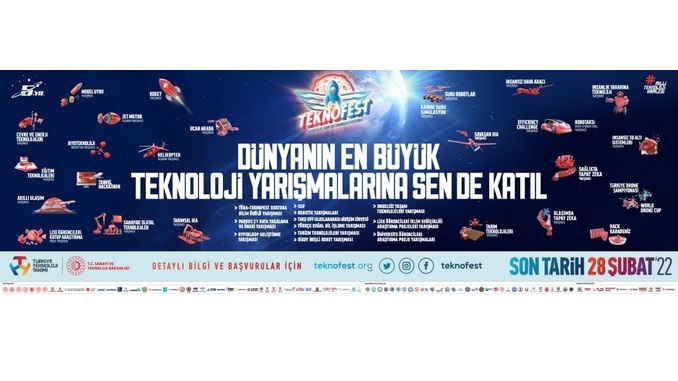 TEKNOFEST 2022 Teknoloji Yarışmaları Son Başvuru Tarihi 28 Şubat!