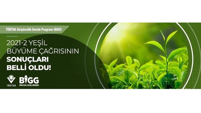 TÜBİTAK BiGG 2021-2 Yeşil Büyüme Çağrısının Sonuçları Belli Oldu!