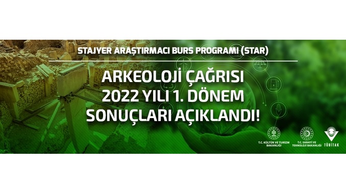 Stajyer Araştırmacı Burs Programı (STAR)-Arkeoloji Çağrısı 2022 Yılı 1. Dönem Sonuçları Açıklandı