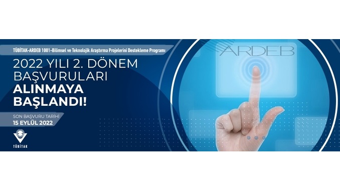 TÜBİTAK-ARDEB 1001-Bilimsel ve Teknolojik Araştırma Projelerini Destekleme Programı’nın 2022 Yılı 2. Dönem Başvuruları Alınmaya Başlandı! Son Başvuru Tarihi: 15 Eylül 2022