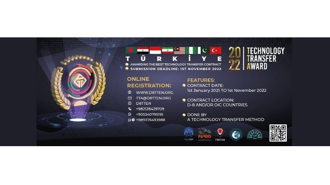 D8-TTEN Teknoloji Transfer Ödülü! Son Başvuru Tarihi: 1 Kasım 2022