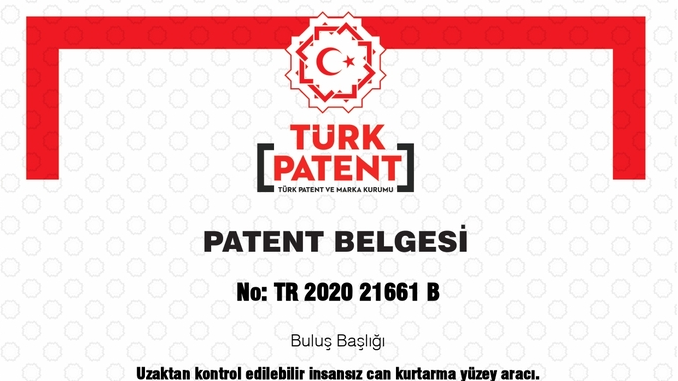 Çankaya Üniversitesi’nin “Uzaktan Kontrol Edilebilir İnsansız Can Kurtarma Yüzey Aracı” Başlıklı Patenti Tescil Edildi!
