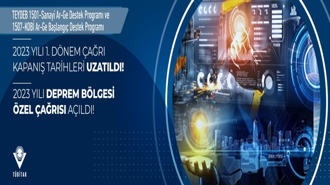 1501/1507 2023-1 Çağrısı Güncellendi ve 2023-Deprem Bölgesi Özel Çağrısı Açıldı